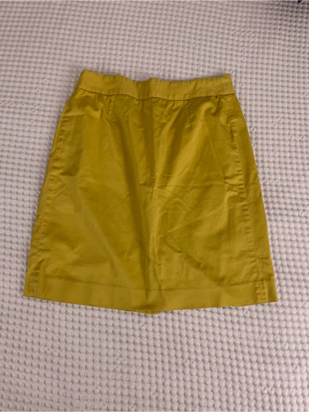 J. Crew Mustard Yellow Midi Skirt size 6